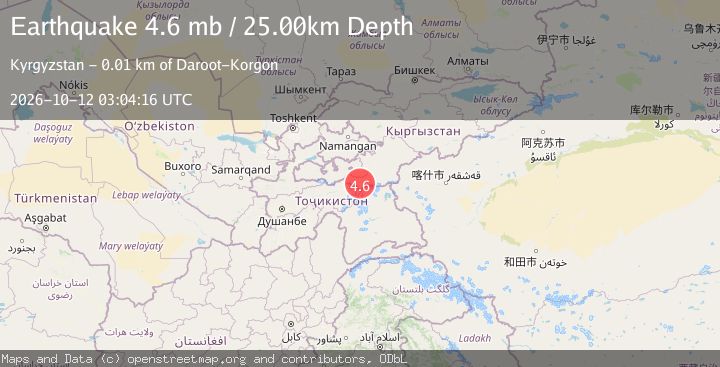Map of KYRGYZSTAN