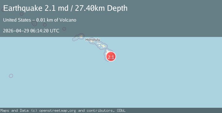 Map of ISLAND OF HAWAII, HAWAII