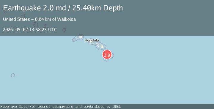Map of ISLAND OF HAWAII, HAWAII