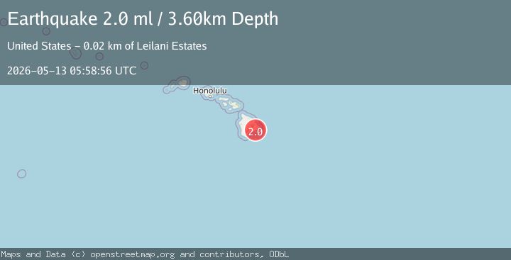 Map of ISLAND OF HAWAII, HAWAII