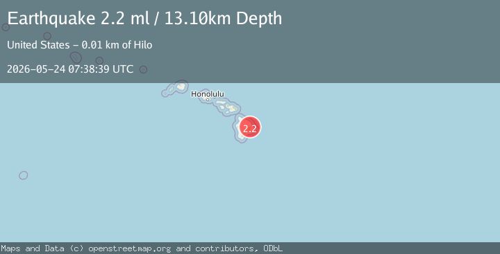 Map of ISLAND OF HAWAII, HAWAII