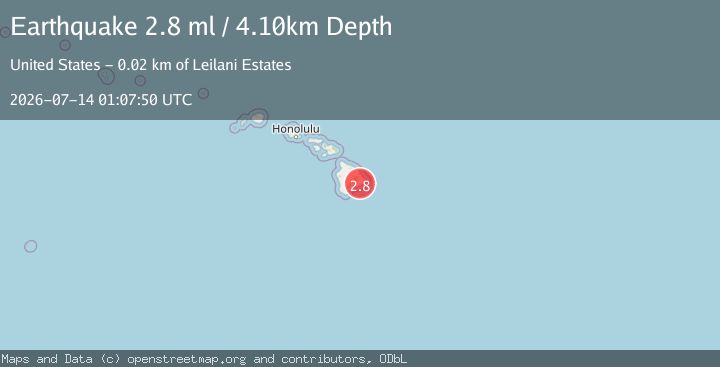 Map of ISLAND OF HAWAII, HAWAII