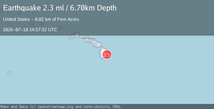 Map of ISLAND OF HAWAII, HAWAII