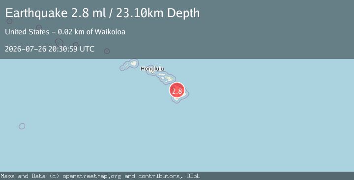 Map of ISLAND OF HAWAII, HAWAII