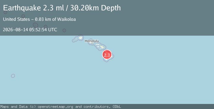 Map of ISLAND OF HAWAII, HAWAII