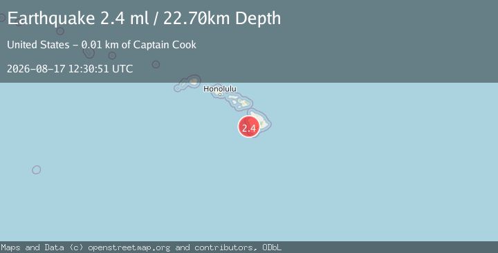 Map of ISLAND OF HAWAII, HAWAII