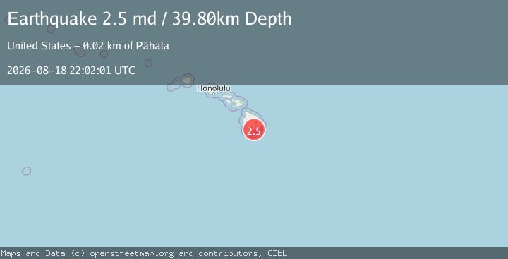 Map of ISLAND OF HAWAII, HAWAII