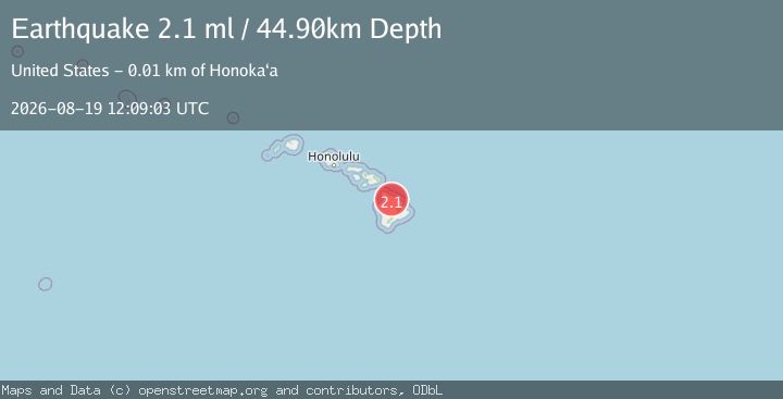 Map of ISLAND OF HAWAII, HAWAII