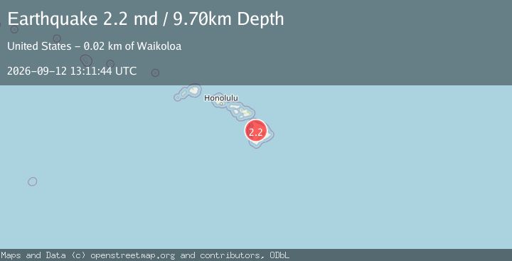 Map of ISLAND OF HAWAII, HAWAII