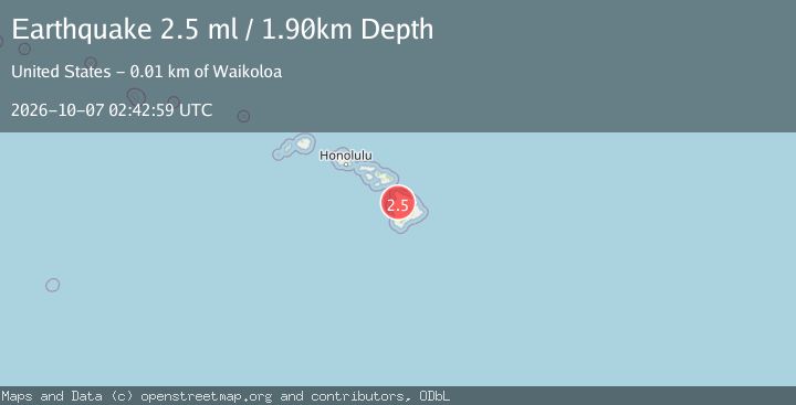 Map of ISLAND OF HAWAII, HAWAII