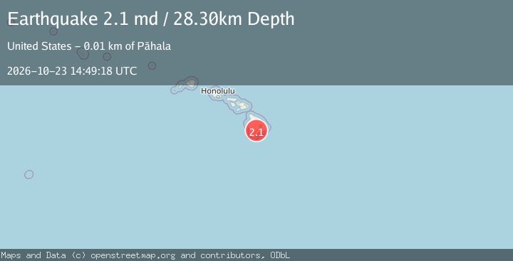 Map of ISLAND OF HAWAII, HAWAII