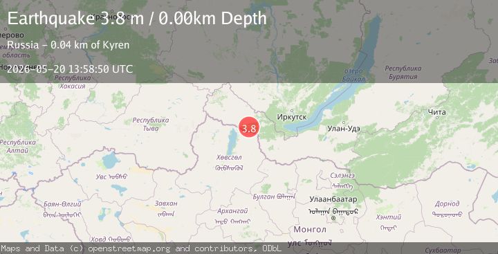 Map of RUSSIA-MONGOLIA BORDER REGION