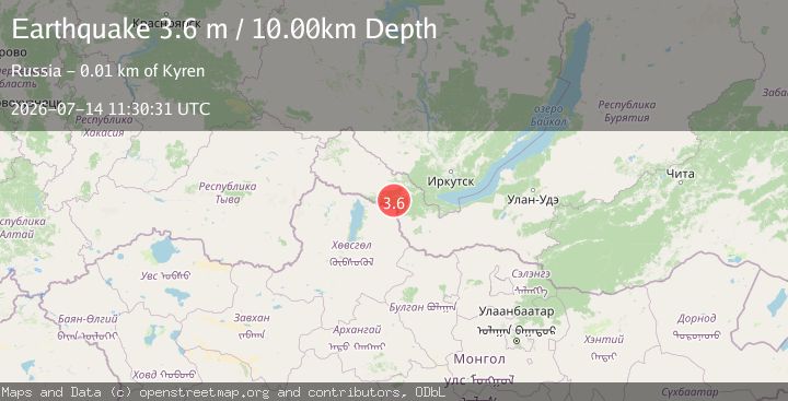 Map of RUSSIA-MONGOLIA BORDER REGION