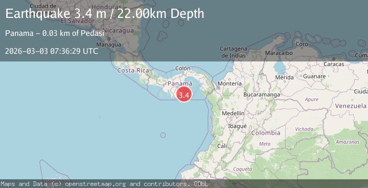 Map of SOUTH OF PANAMA