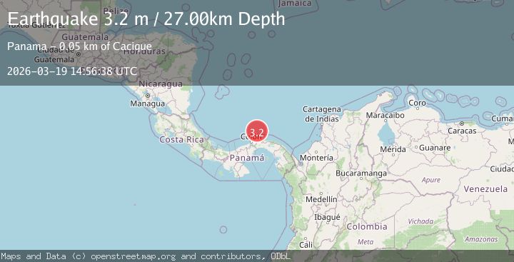 Map of NORTH OF PANAMA