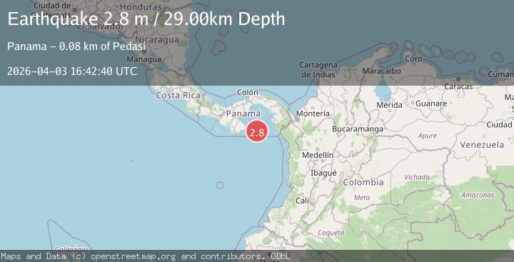 Map of SOUTH OF PANAMA