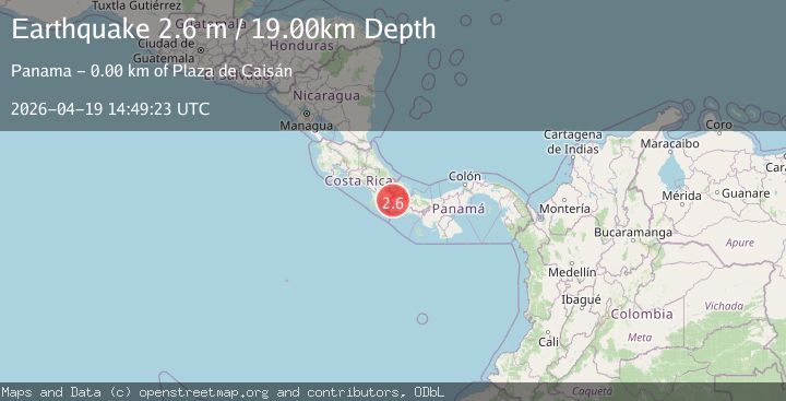 Map of PANAMA-COSTA RICA BORDER REGION