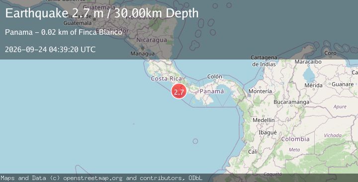 Map of COSTA RICA