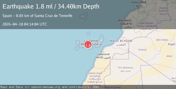 Map of CANARY ISLANDS, SPAIN REGION