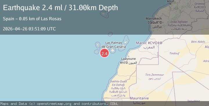 Map of CANARY ISLANDS, SPAIN REGION