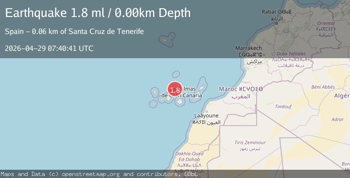 Map of CANARY ISLANDS, SPAIN REGION