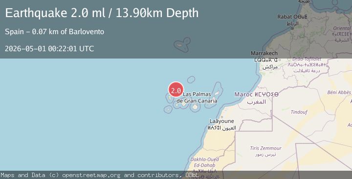 Map of CANARY ISLANDS, SPAIN REGION