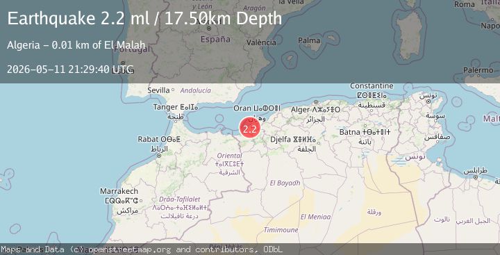 Map of NORTHERN ALGERIA