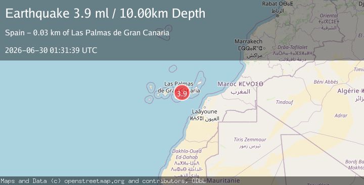 Map of CANARY ISLANDS, SPAIN REGION