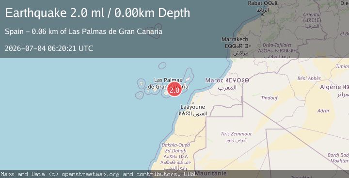 Map of CANARY ISLANDS, SPAIN REGION