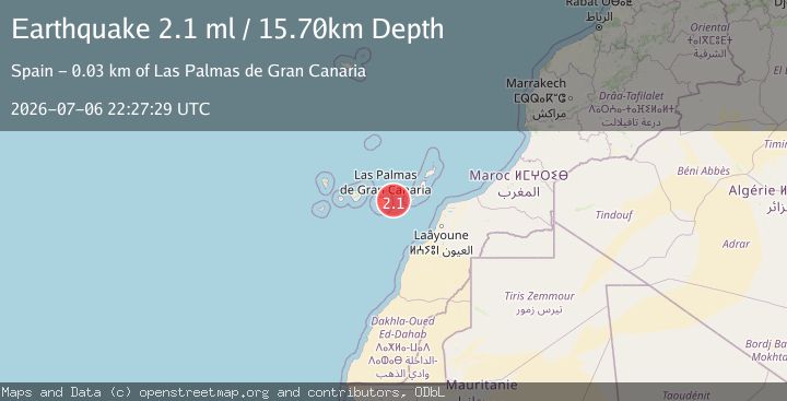 Map of CANARY ISLANDS, SPAIN REGION
