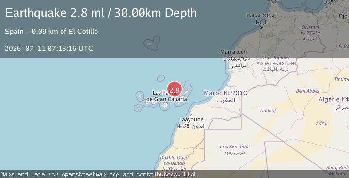 Map of CANARY ISLANDS, SPAIN REGION