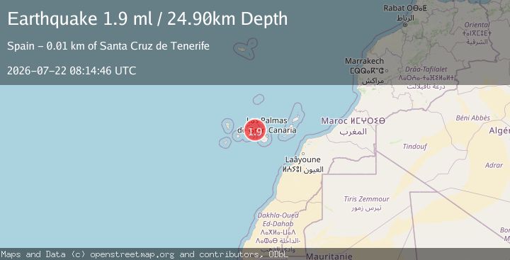 Map of CANARY ISLANDS, SPAIN REGION