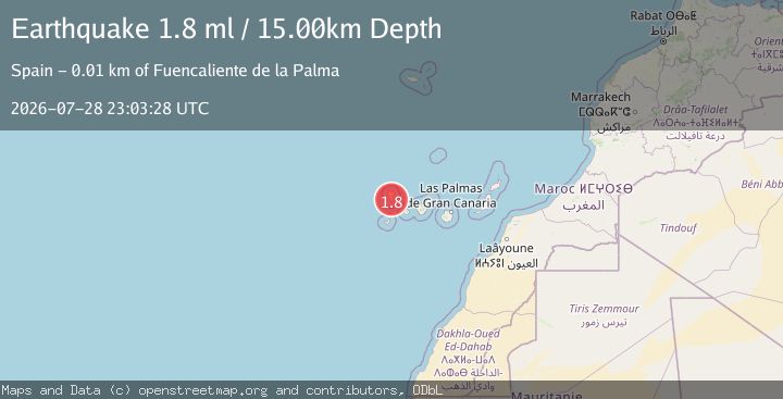 Map of CANARY ISLANDS, SPAIN REGION