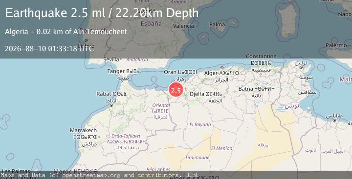 Map of NORTHERN ALGERIA