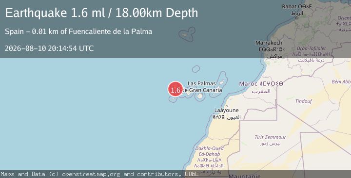 Map of CANARY ISLANDS, SPAIN REGION