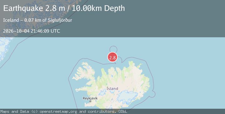 Map of ICELAND REGION