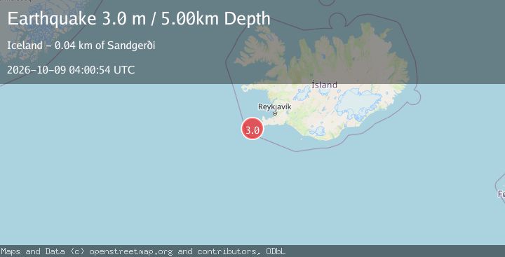 Map of ICELAND REGION