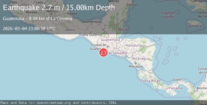 Map of OFFSHORE GUATEMALA