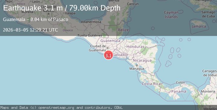 Map of OFFSHORE GUATEMALA
