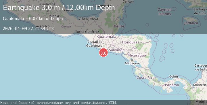 Map of OFFSHORE GUATEMALA