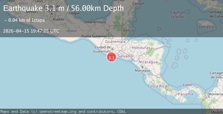 Map of OFFSHORE GUATEMALA