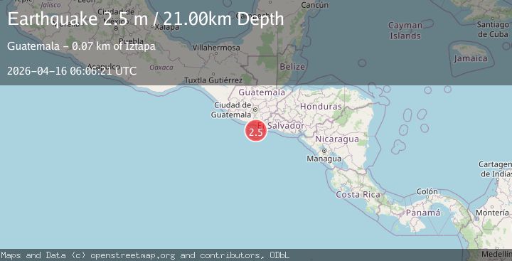 Map of OFFSHORE GUATEMALA