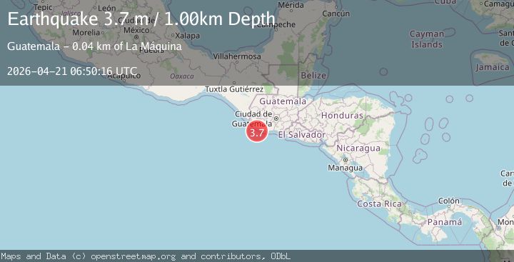 Map of OFFSHORE GUATEMALA