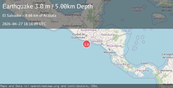 Map of OFFSHORE GUATEMALA
