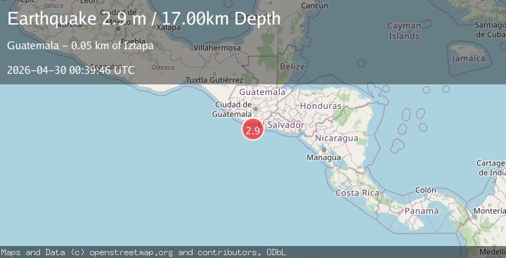 Map of OFFSHORE GUATEMALA