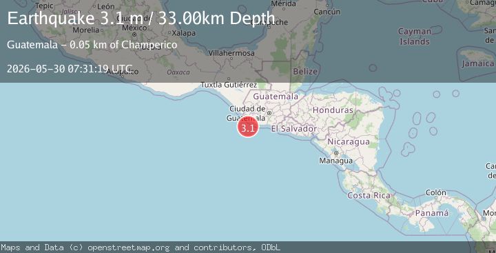 Map of OFFSHORE GUATEMALA