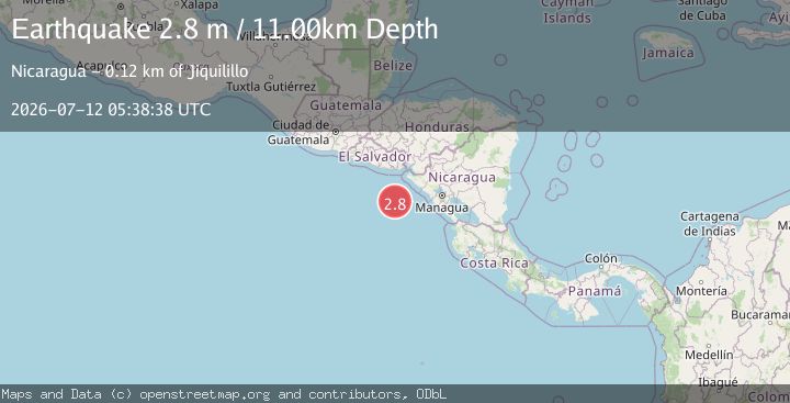 Map of OFF COAST OF CENTRAL AMERICA