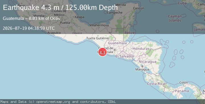 Map of OFFSHORE CHIAPAS, MEXICO