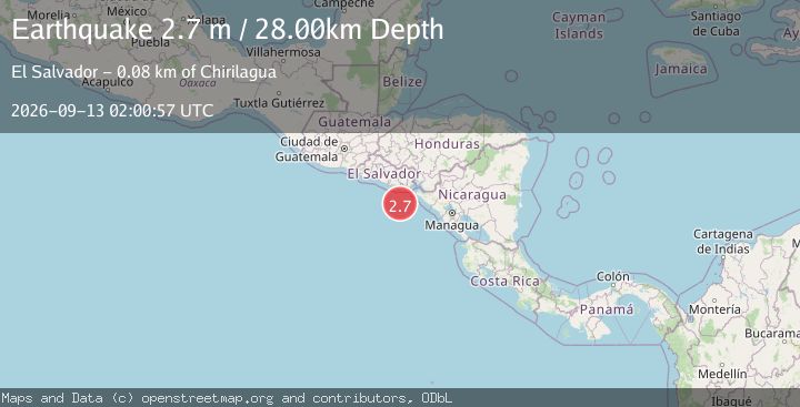 Map of OFFSHORE EL SALVADOR