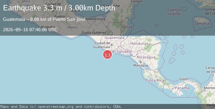 Map of OFFSHORE GUATEMALA